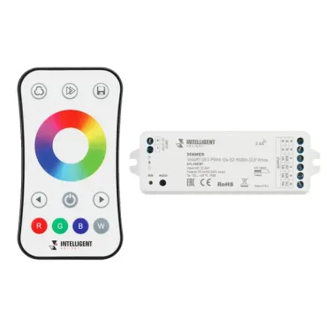 Arlight INTELLIGENT ARLIGHT Диммер SMART-SET-PWM-104-52-RGBW-SUF White 12-24В 4x4A ПДУ RING 10кн 2.4G IARL IP20 036187 Arlight INTELLIGENT ARLIGHT Диммер SMART-SET-PWM-104-52-RGBW-SUF White 12-24В 4x4A ПДУ RING 10кн 2.4G IARL IP20 036187