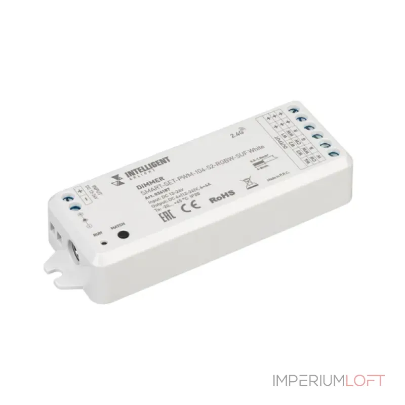 Arlight INTELLIGENT ARLIGHT Диммер SMART-SET-PWM-104-52-RGBW-SUF White 12-24В 4x4A ПДУ RING 10кн 2.4G IARL IP20 036187 от ImperiumLoft Arlight INTELLIGENT ARLIGHT Диммер SMART-SET-PWM-104-52-RGBW-SUF White 12-24В 4x4A ПДУ RING 10кн 2.4G IARL IP20 036187 от ImperiumLoft