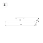 Arlight Светильник MAG-ORIENT-TUBE-TURN-L600-20Вт Day4000 WH 180 deg 48В IP20 036474 от ImperiumLoft