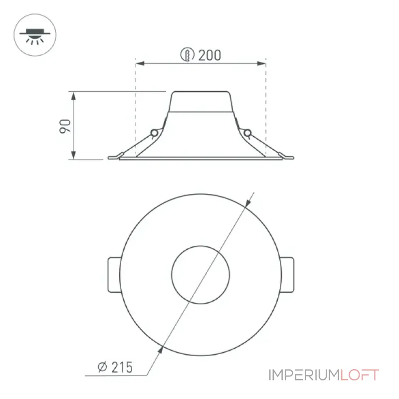 Arlight Светильник MS-BLIZZARD-BUILT-R215-20Вт Warm3000 WH 100 deg 230В IP20 036575 от ImperiumLoft Arlight Светильник MS-BLIZZARD-BUILT-R215-20Вт Warm3000 WH 100 deg 230В IP20 036575 от ImperiumLoft