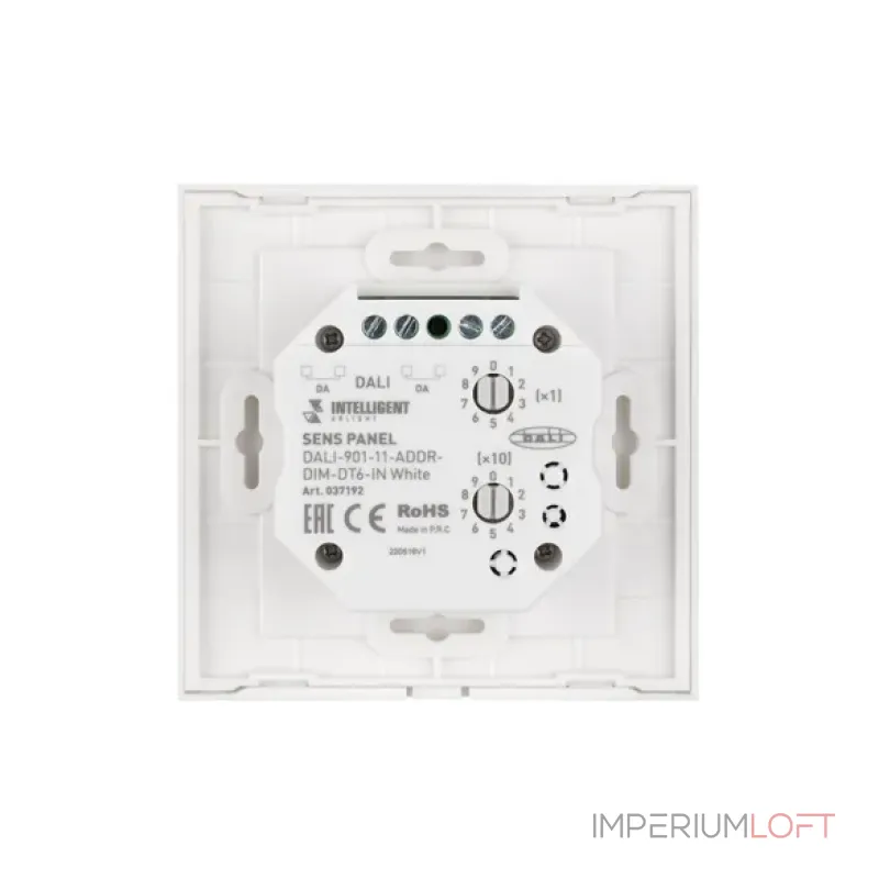 Arlight INTELLIGENT ARLIGHT Сенсорная панель DALI-901-11-ADDR-DIM-DT6-IN White BUS IARL IP20 037192 от ImperiumLoft