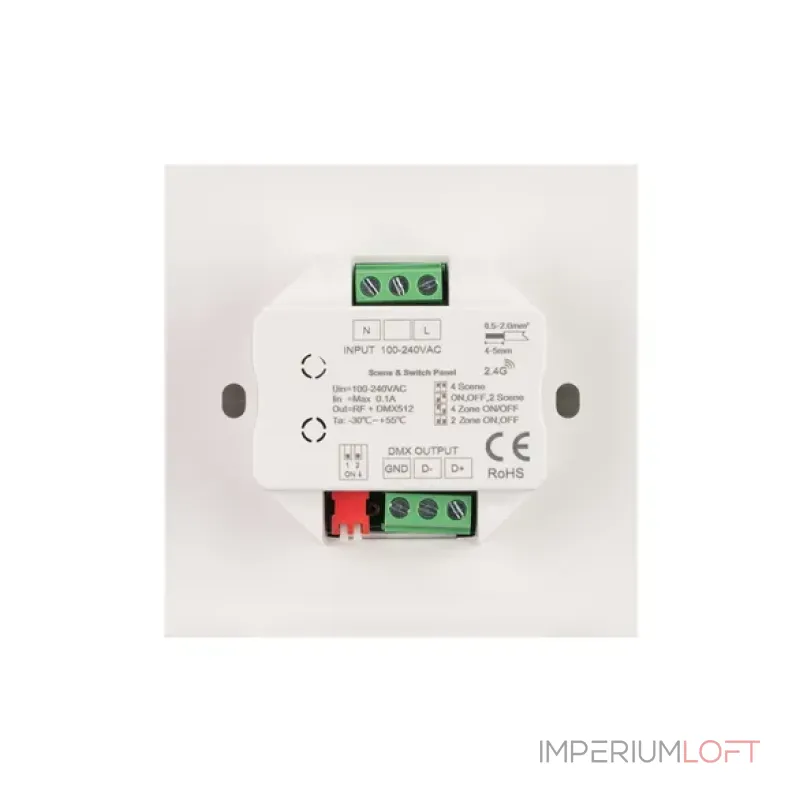 Arlight INTELLIGENT ARLIGHT Кнопочная панель SMART-DMX512-801-22-4G-4SC-DIM-IN White 230В 2.4G IARL IP20 037333 от ImperiumLoft Arlight INTELLIGENT ARLIGHT Кнопочная панель SMART-DMX512-801-22-4G-4SC-DIM-IN White 230В 2.4G IARL IP20 037333 от ImperiumLoft