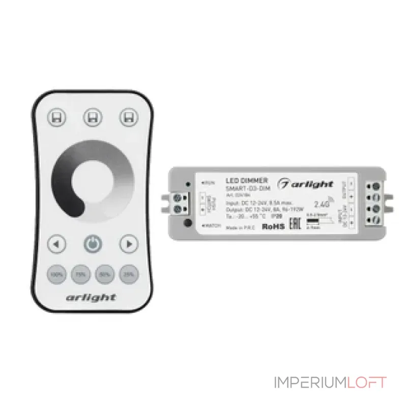 Arlight INTELLIGENT ARLIGHT Пульт SMART-801-22-8SC-MULTI Black 3В 2.4G IARL IP20 037335 от ImperiumLoft