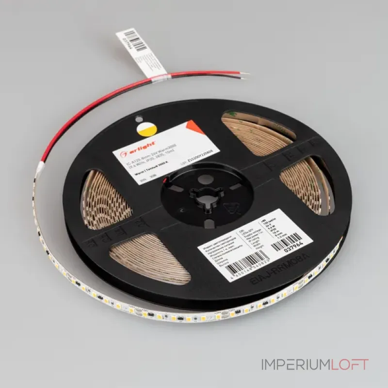 Arlight Лента IC-A120-8mm 24В Warm3000 9.6 В/м IP20 2835 10м стабилизированная 037964 от ImperiumLoft Arlight Лента IC-A120-8mm 24В Warm3000 9.6 В/м IP20 2835 10м стабилизированная 037964 от ImperiumLoft