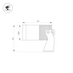 Светильник KT-WATER-R59-15Вт RGBW SL 40 deg 12В Arlight IP68 038174 от ImperiumLoft