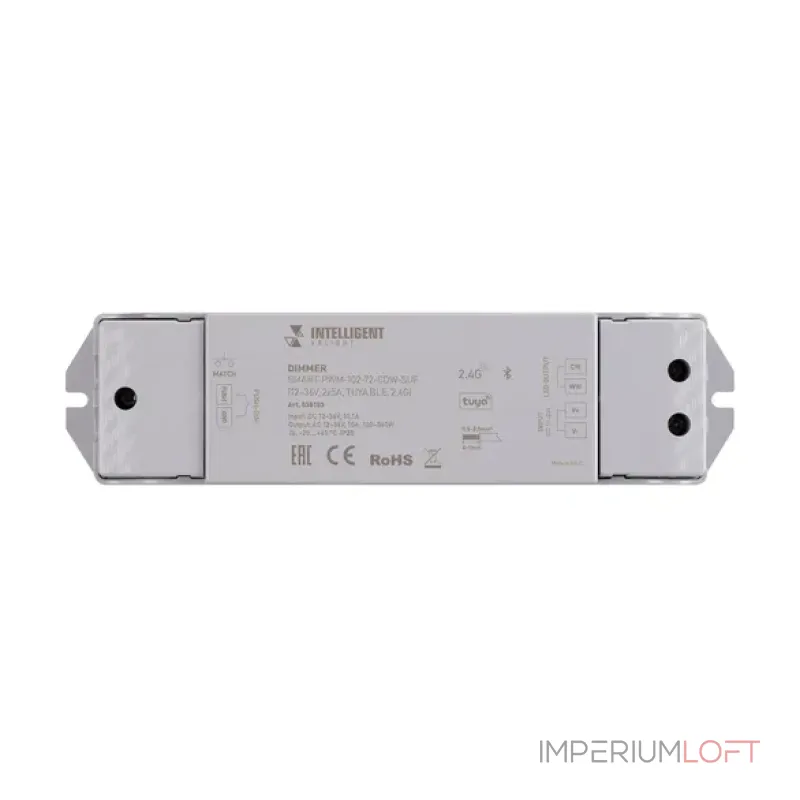 INTELLIGENT ARLIGHT Диммер SMART-PWM-102-72-CDW-SUF 12-36В 2x5A TUYA BLE 2.4G IARL IP20 038183 от ImperiumLoft INTELLIGENT ARLIGHT Диммер SMART-PWM-102-72-CDW-SUF 12-36В 2x5A TUYA BLE 2.4G IARL IP20 038183 от ImperiumLoft