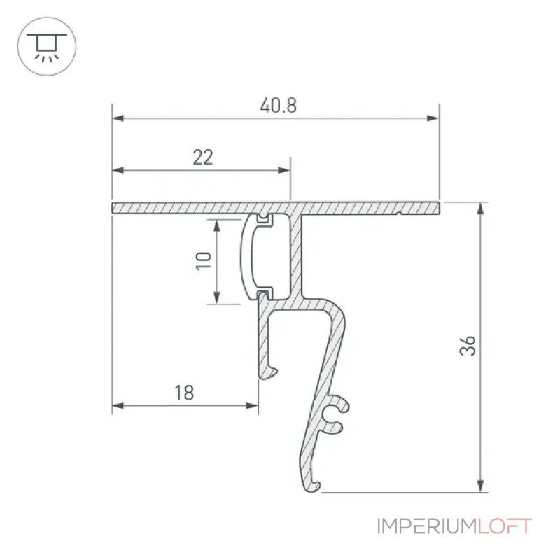 Arlight Профиль STRETCH-SHADOW-CEIL-2000 BLACK A2-CONTOUR-PRO Алюминий 040703 от ImperiumLoft Arlight Профиль STRETCH-SHADOW-CEIL-2000 BLACK A2-CONTOUR-PRO Алюминий 040703 от ImperiumLoft
