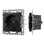 Arlight Механизм электрической розетки SCT-MEU1-PL-BK 250В 16A 043731 от ImperiumLoft
