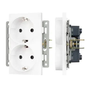 Механизм электрической розетки SCT-MEUD-PL-WH 250В 16A Arlight 043764