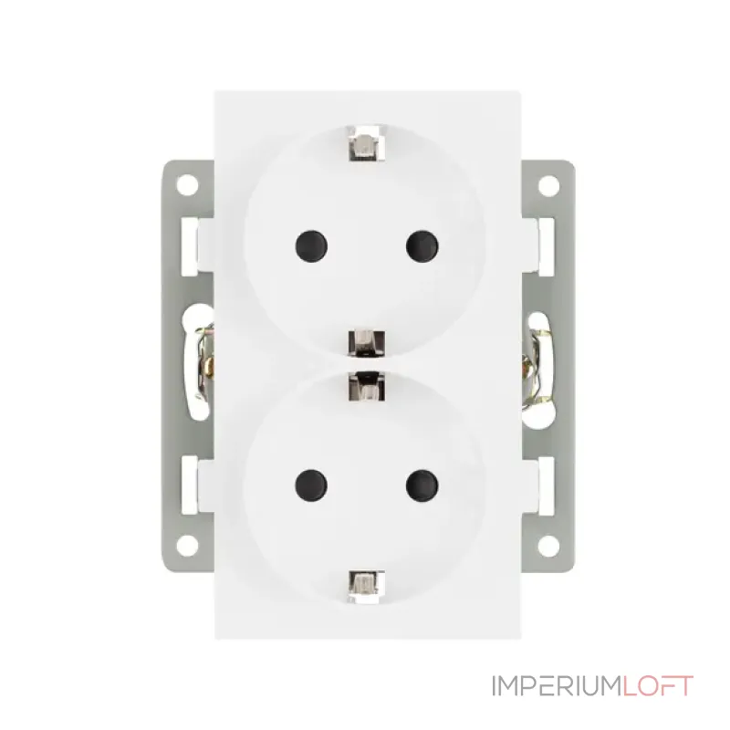 Механизм электрической розетки SCT-MEUD-PL-WH 250В 16A Arlight 043764 от ImperiumLoft