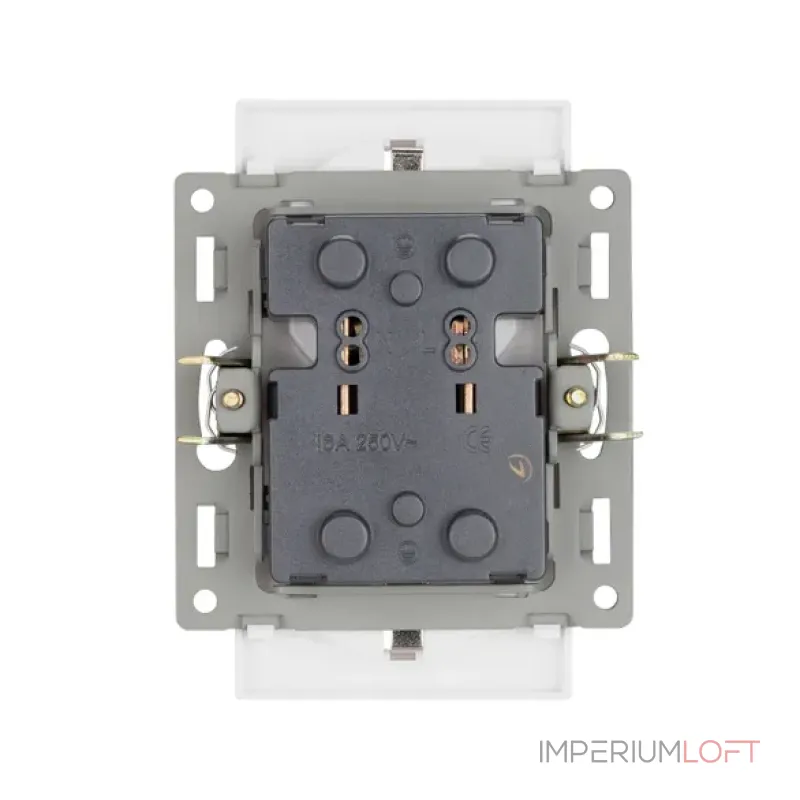 Механизм электрической розетки SCT-MEUD-PL-WH 250В 16A Arlight 043764 от ImperiumLoft