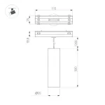 Светильник MAG-VIBE-SPOT-HANG-R35-10Вт Warm3000 BK 24 deg 48В Arlight IP20 044468 от ImperiumLoft