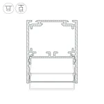 Профиль SL-LINE-4050-3L-2000 ANOD BLACK Arlight Алюминий 044670 от ImperiumLoft
