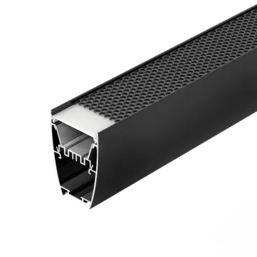 Arlight Профиль LINE-5075-U-HONEYCOMB-2000 BLACK Алюминий 044885 Arlight Профиль LINE-5075-U-HONEYCOMB-2000 BLACK Алюминий 044885