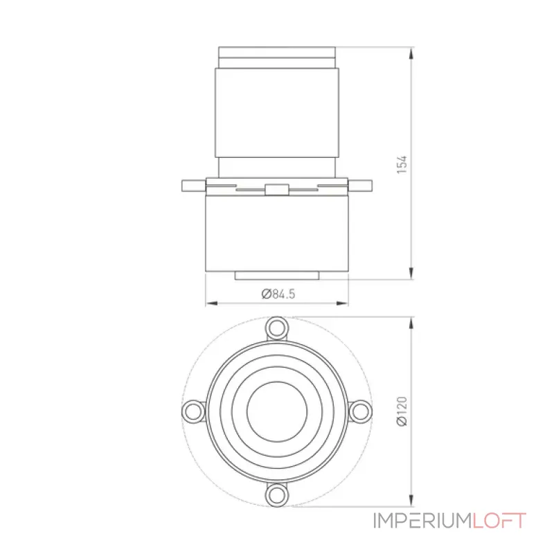 Насадка кадрирующая LGD-CROPLENS-R85 WH Arlight Металл 046747 от ImperiumLoft