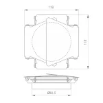 Шторки кашетирующие LGD-BARNDOORS-R85 WH Arlight Металл 046761 от ImperiumLoft
