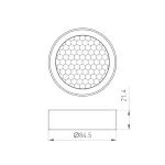 Arlight Фильтр сетчатый с посадочным кольцом LGD-HONEYCOMB-RING-R85 BK Металл 046764 от ImperiumLoft