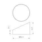 Бленда LGD-HOOD-R85 BK Arlight Металл 046770 от ImperiumLoft