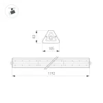 Светильник SP-LAGERN-L1200-200Вт Day5000 WH 50х90 deg 230В Arlight IP65 052021 от ImperiumLoft