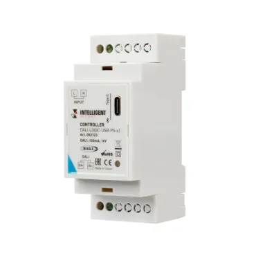 Arlight INTELLIGENT ARLIGHT Контроллер DALI-LOGIC-USB-PS-x1 BUS/230В BLE IARL IP20 052123 Arlight INTELLIGENT ARLIGHT Контроллер DALI-LOGIC-USB-PS-x1 BUS/230В BLE IARL IP20 052123