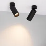 Arlight Светильник SP-GABI-SURFACE-FLAP-R50-9Вт Warm3000 BK 60 deg 230В IP40 052345 от ImperiumLoft