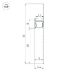 Arlight Профиль ARH-PLINTUS-50-FANTOM-3000 BLACK Алюминий 052699 от ImperiumLoft
