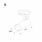 Arlight Светильник LGD-GELIOS-4TR-R95-40Вт Warm3000 BK 20-60 deg 230В IP20 031232 от ImperiumLoft