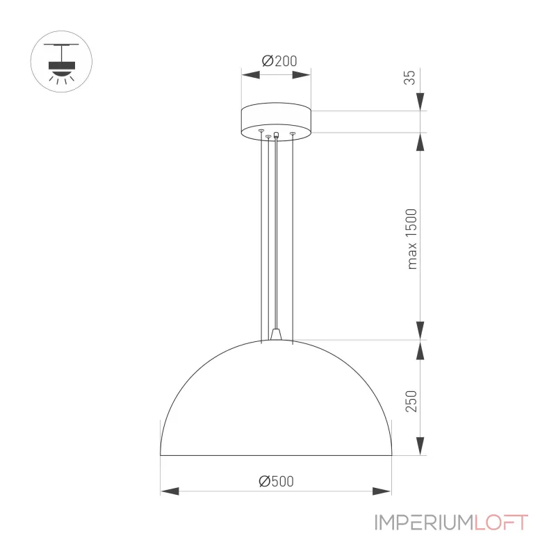 Arlight Светильник SP-RESTO-HANG-R500-30Вт Day4000 BK 100 deg 230В IP20 039698 от ImperiumLoft Arlight Светильник SP-RESTO-HANG-R500-30Вт Day4000 BK 100 deg 230В IP20 039698 от ImperiumLoft
