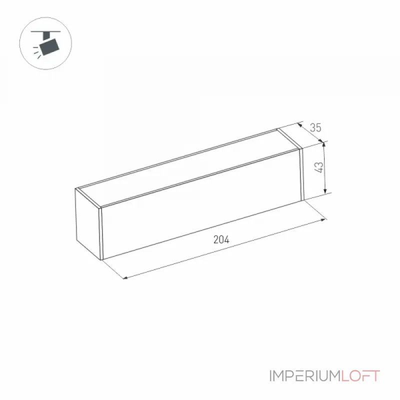 Arlight Светильник MAG-FLAT-45-L205-6Вт Day4000 BK 100 deg 24В DALI IP20 046572 от ImperiumLoft