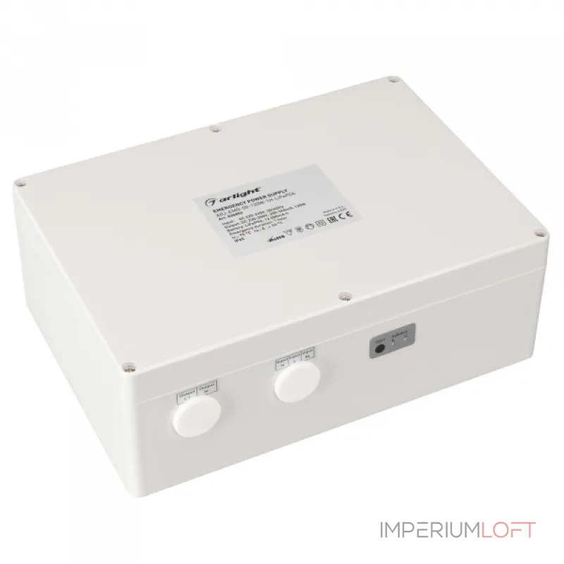 Arlight Блок аварийного питания ARJ-EMG-50-120Вт-1H-LiFePO4 IP65 036852 от ImperiumLoft Arlight Блок аварийного питания ARJ-EMG-50-120Вт-1H-LiFePO4 IP65 036852 от ImperiumLoft