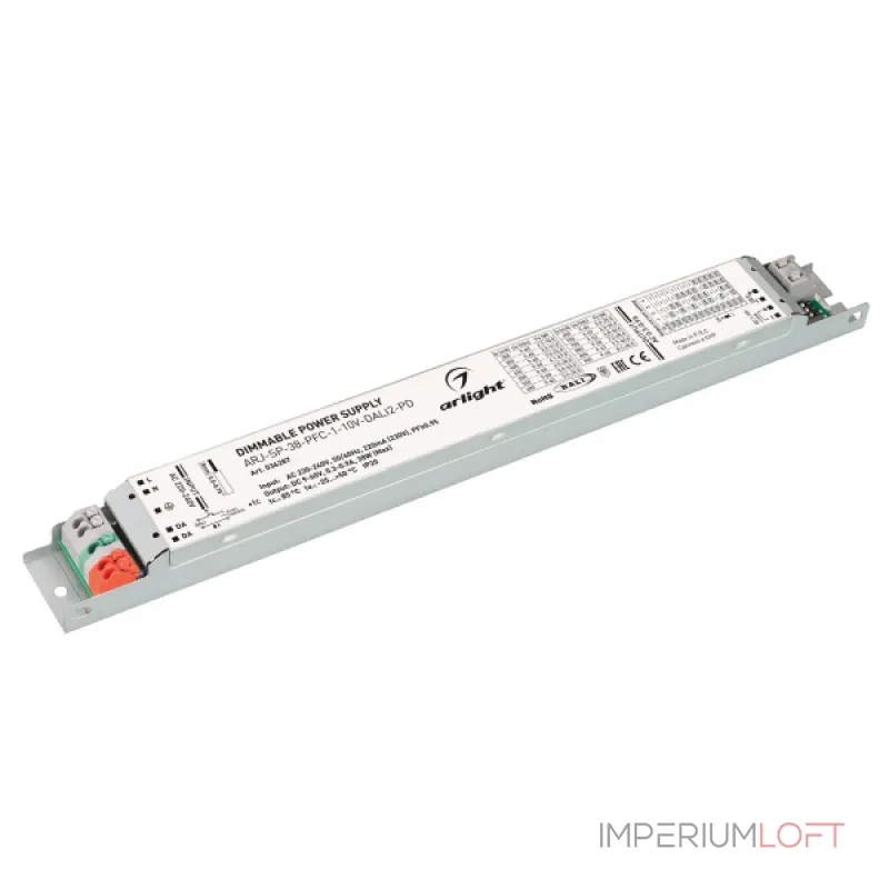 Arlight Блок питания ARJ-SP-38-PFC-1-10В-DALI2-PD 38Вт 9-60В 0.3-0.9A IP20 036287 от ImperiumLoft Arlight Блок питания ARJ-SP-38-PFC-1-10В-DALI2-PD 38Вт 9-60В 0.3-0.9A IP20 036287 от ImperiumLoft