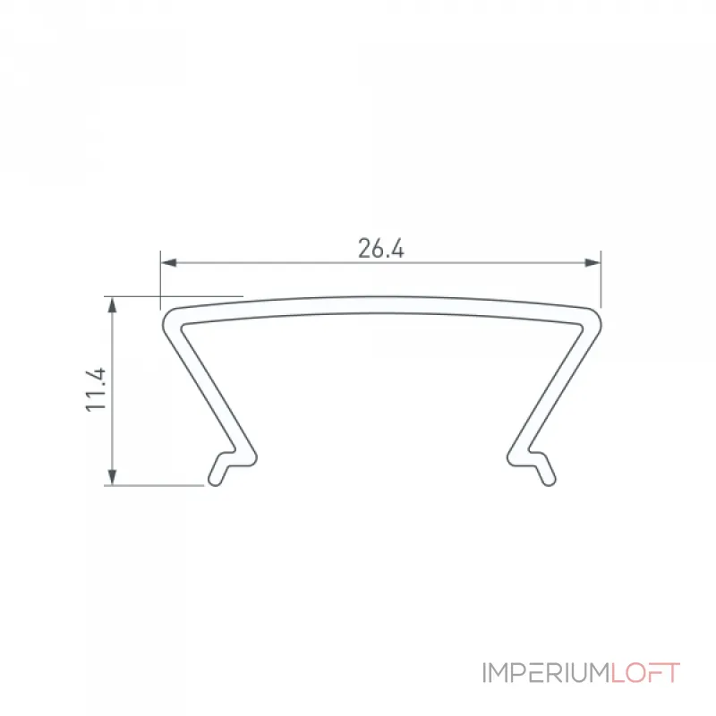Arlight Экран FOLED-2000 OPAL-PM Длина 2 Ширина 0 014 Высота 0 004 025233(1) от ImperiumLoft