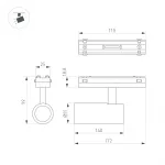Светильник MAG-VIBE-SPOT-R55-18Вт Warm3000 BK 24 deg 48В Arlight IP20 044478 от ImperiumLoft