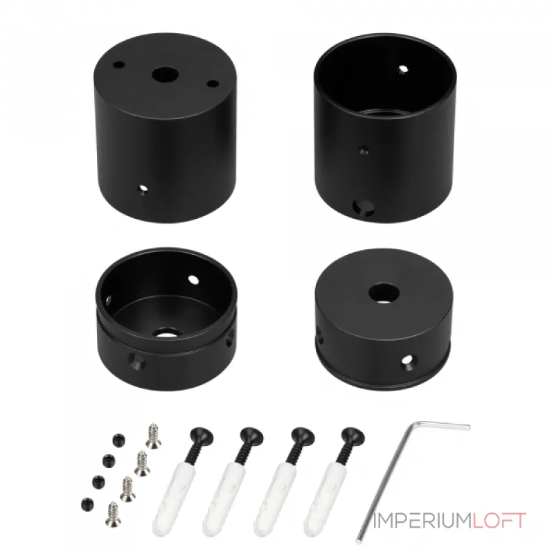Arlight Крепление MOONLIGHT-VT-CEILING-DL-D40-BLACK Алюминий 047343 от ImperiumLoft Arlight Крепление MOONLIGHT-VT-CEILING-DL-D40-BLACK Алюминий 047343 от ImperiumLoft