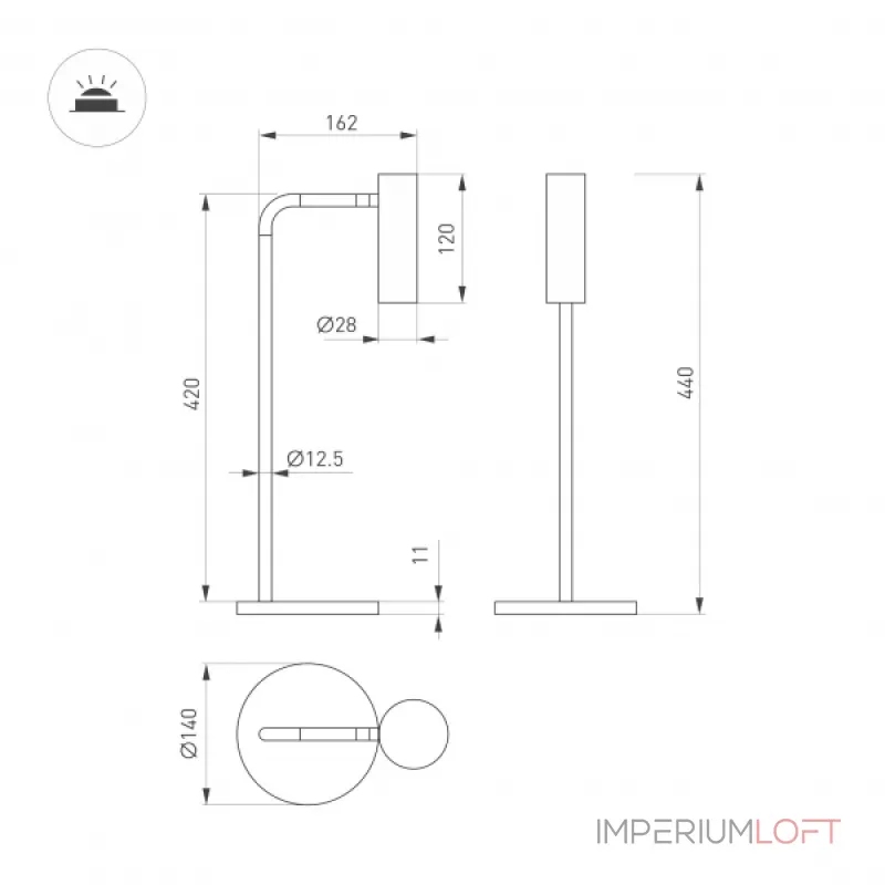 Arlight Светильник SP-VERDI-TAB-3Вт Warm3000 BK 20 deg 230В IP20 051670 от ImperiumLoft Arlight Светильник SP-VERDI-TAB-3Вт Warm3000 BK 20 deg 230В IP20 051670 от ImperiumLoft
