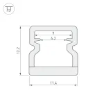 Arlight Профиль WPH-LINE-1212-2000 OPAL 023302(1) от ImperiumLoft