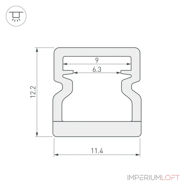 Arlight Профиль WPH-LINE-1212-2000 OPAL 023302(1) от ImperiumLoft Arlight Профиль WPH-LINE-1212-2000 OPAL 023302(1) от ImperiumLoft