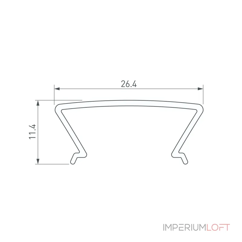 Arlight Экран FOLED-2000 OPAL-PM Длина 2 Ширина 0 014 Высота 0 004 025233(1) от ImperiumLoft