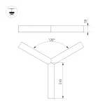 Arlight Светильник SP-RAYS-3-HANG-5050-510-35Вт Day4000 RAL9005 120 deg 230В IP33 1730lm Металл 049207 от ImperiumLoft