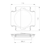 Шторки кашетирующие LGD-BARNDOORS-R85 WH Arlight Металл 046761 от ImperiumLoft