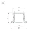 Arlight Профиль LINE-2315-F-2000 WHITE Алюминий 044265 от ImperiumLoft