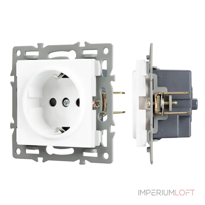 Arlight Механизм электрической розетки SCT-MEU1-PL-WH 250В 16A 043730 от ImperiumLoft Arlight Механизм электрической розетки SCT-MEU1-PL-WH 250В 16A 043730 от ImperiumLoft