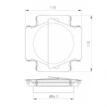 Шторки кашетирующие LGD-BARNDOORS-R85 WH Arlight Металл 046761 от ImperiumLoft