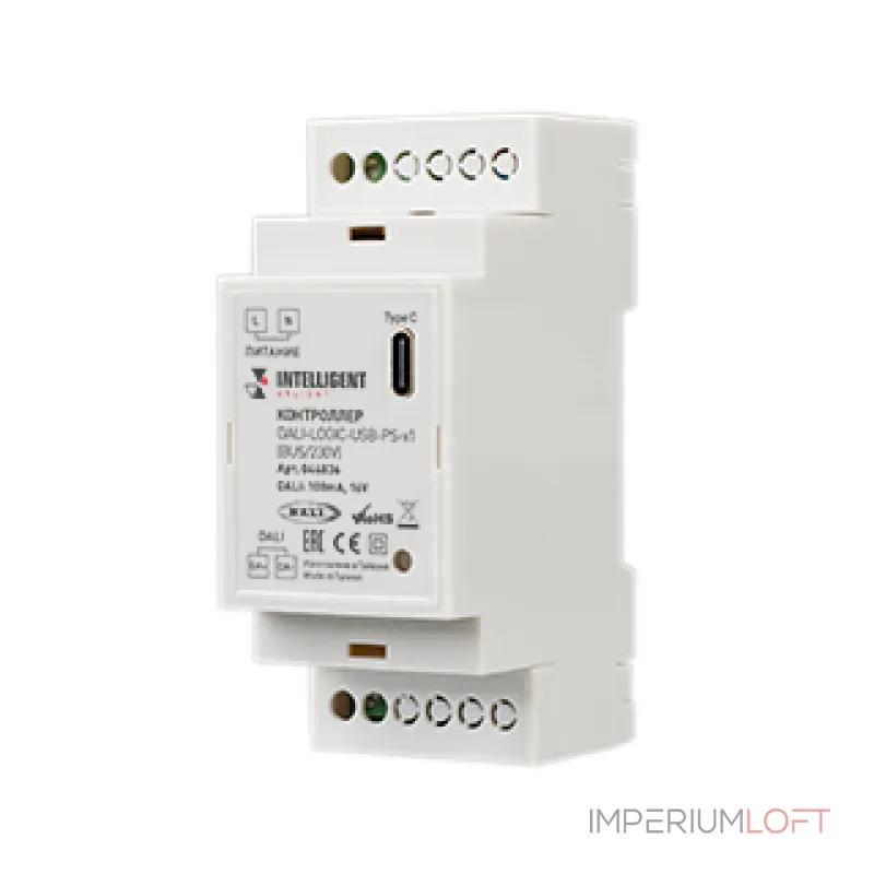 Arlight INTELLIGENT ARLIGHT Контроллер DALI-LOGIC-USB-PS-x1 BUS/230В IARL IP20 044836 от ImperiumLoft Arlight INTELLIGENT ARLIGHT Контроллер DALI-LOGIC-USB-PS-x1 BUS/230В IARL IP20 044836 от ImperiumLoft