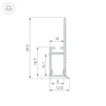 Arlight Профиль WALL-FANTOM-W10-2000 ANOD Алюминий 043692 от ImperiumLoft