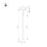 Светильник MAG-MICROCOSM-SPOT-HANG-R18-L500-3Вт Warm3000 BK 24 deg 24В Arlight IP20 043269 от ImperiumLoft