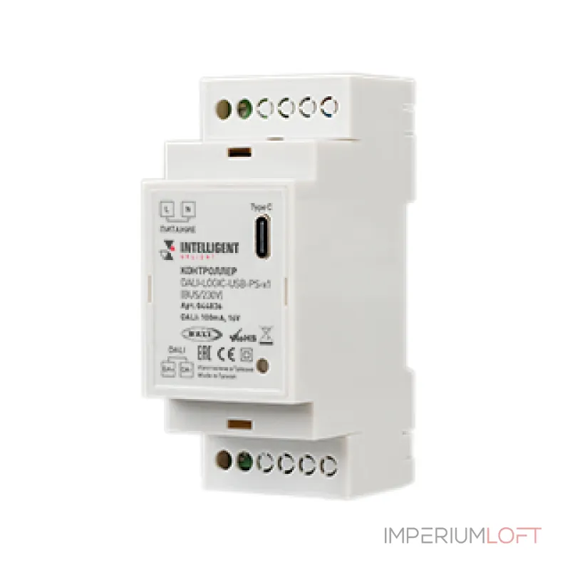 Arlight INTELLIGENT ARLIGHT Контроллер DALI-LOGIC-USB-PS-x1 BUS/230В IARL IP20 044836 от ImperiumLoft Arlight INTELLIGENT ARLIGHT Контроллер DALI-LOGIC-USB-PS-x1 BUS/230В IARL IP20 044836 от ImperiumLoft