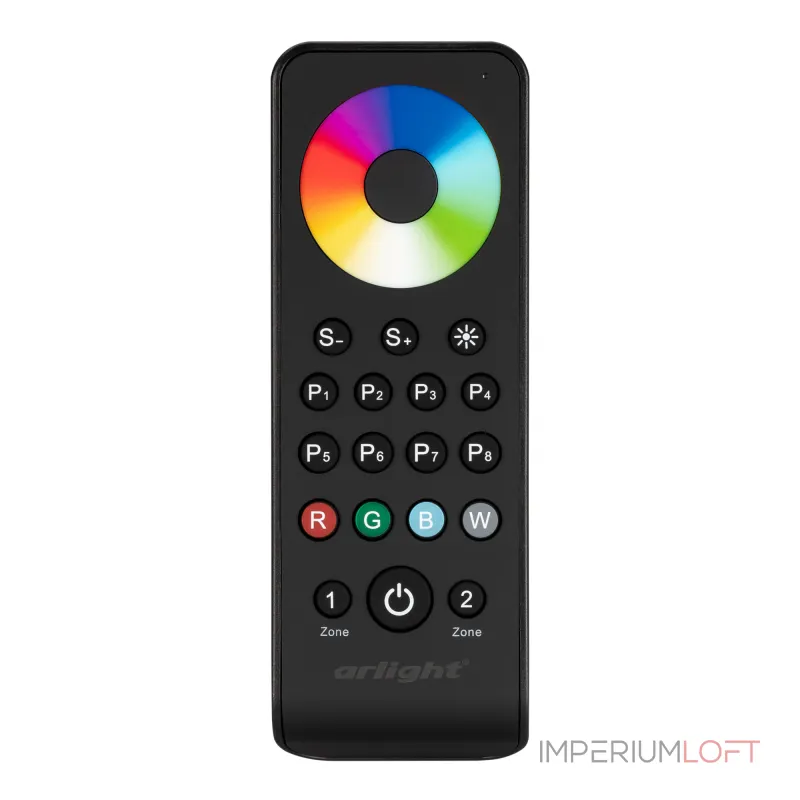 Arlight Пульт SMART-R43-RGBW Black 2 зоны 2.4G IP20 031938 от ImperiumLoft