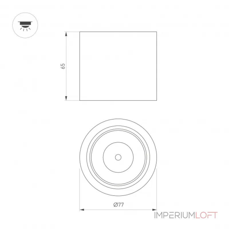 Светильник SP-DICE-R77-10Вт Warm3000 BK 24 deg 230В Arlight IP54 046626 от ImperiumLoft Светильник SP-DICE-R77-10Вт Warm3000 BK 24 deg 230В Arlight IP54 046626 от ImperiumLoft