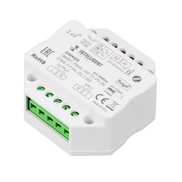 Arlight INTELLIGENT Диммер SMART-TRIAC-601-72-PD-IN 230В 1x1.5A ZB 2.4G IARL IP20 038546 Arlight INTELLIGENT Диммер SMART-TRIAC-601-72-PD-IN 230В 1x1.5A ZB 2.4G IARL IP20 038546